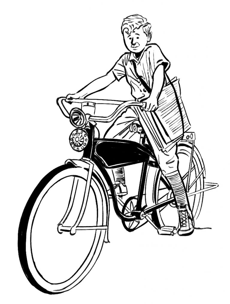 ויליאם סרויאן - הקומדיה האנושית - ילד רוכב על אופניים